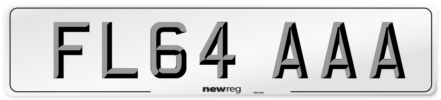 FL64 AAA Number Plate from New Reg